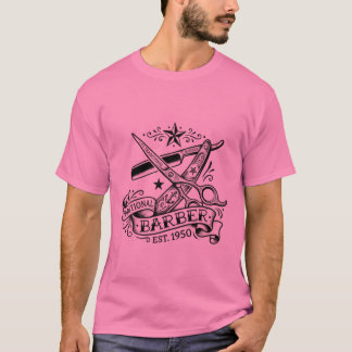 Camiseta El Filo Cortante | Gráficos Destacados de Barbería