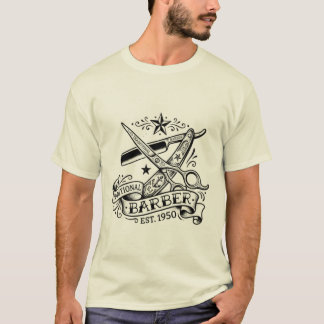 Camiseta El Filo Cortante | Gráficos Flash de Barbería a la