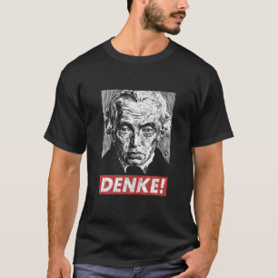 Camiseta El filósofo Immanuel Kant Denke Think Sapere Aude