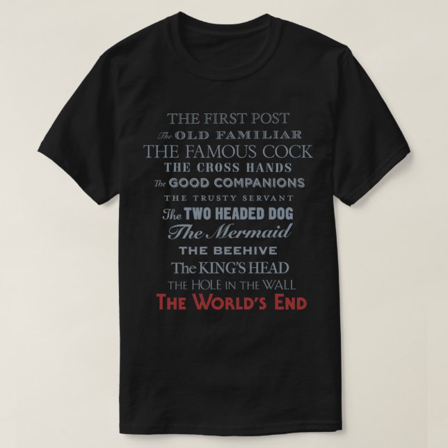 Camiseta El fin 1 del mundo 27 (Diseño del anverso)