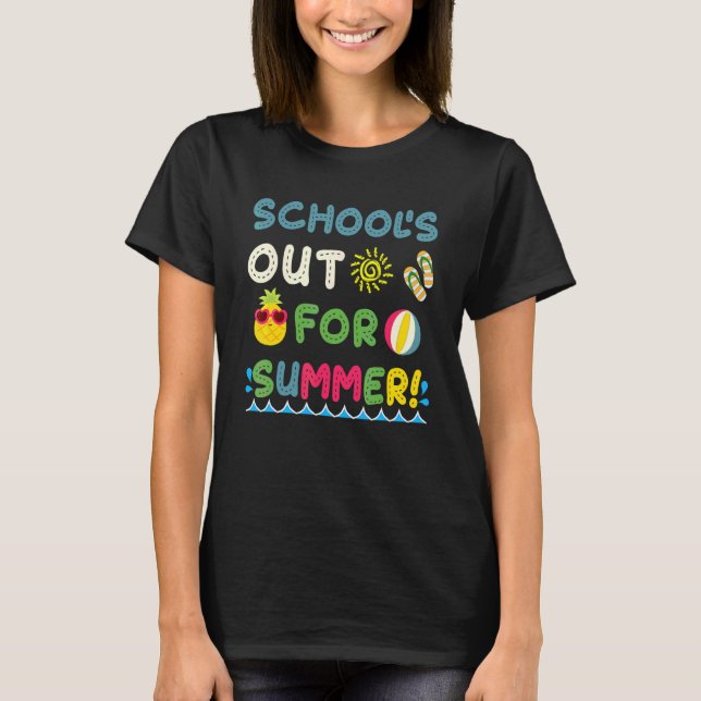 Camiseta El fin de año de la escuela para el verano pasado  (Anverso)