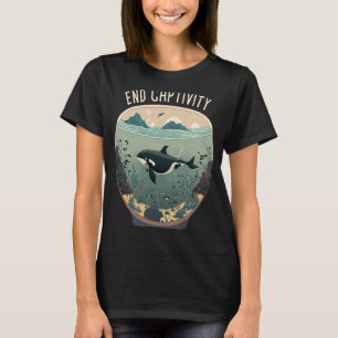 Camiseta El fin de la cautividad de Orca Libera La Protecci