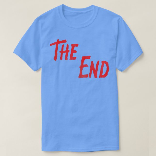 Camiseta EL FIN del horror retro créditos finales (Diseño del anverso)