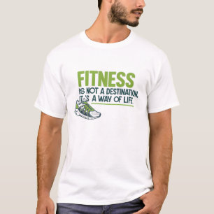 Camiseta El fitness no es un destino, es una forma de vida