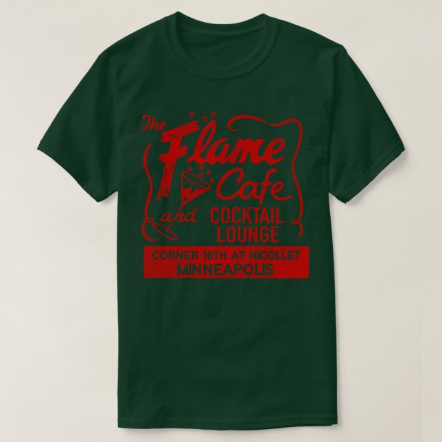 Camiseta El Flame Cafe y el Cocktail Lounge Retro Defunct M (Diseño del anverso)