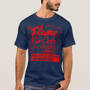 Camiseta El Flame Cafe y el Cocktail Lounge Retro Defunct M