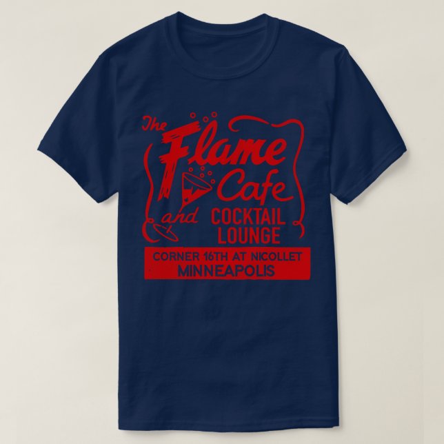 Camiseta El Flame Cafe y el Cocktail Lounge Retro Defunct M (Diseño del anverso)