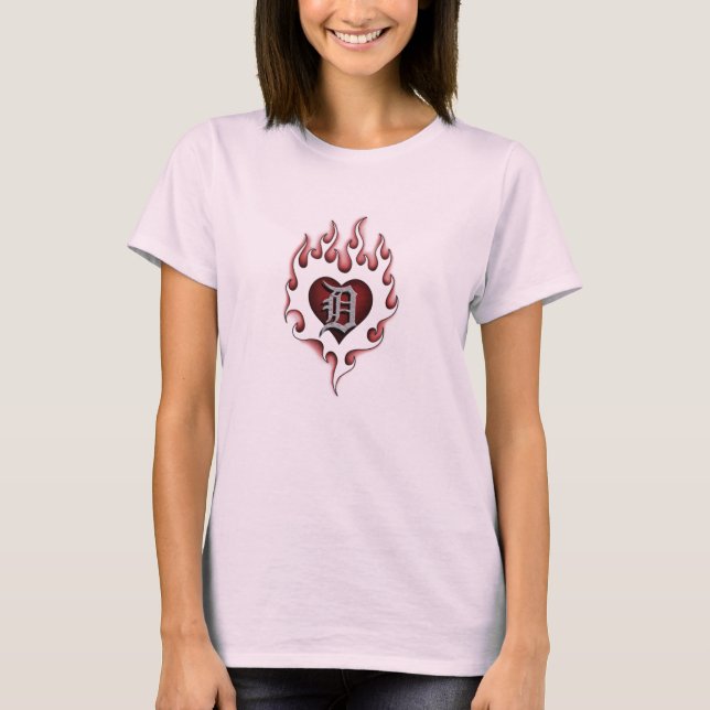 Camiseta El flamear D (camiseta de la muñeca) (Anverso)