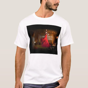 Camiseta El flamenco en una casa de té