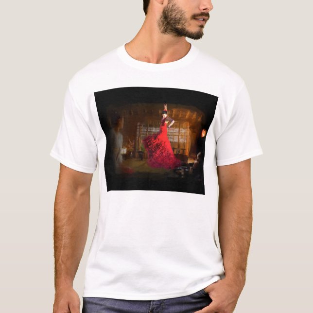 Camiseta El flamenco en una casa de té (Anverso)