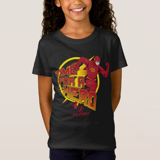 Camiseta El Flash | Gráfico "Tiempo Para Un Héroe" (Anverso)