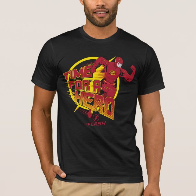 Camiseta El Flash | Gráfico "Tiempo Para Un Héroe" (Anverso)