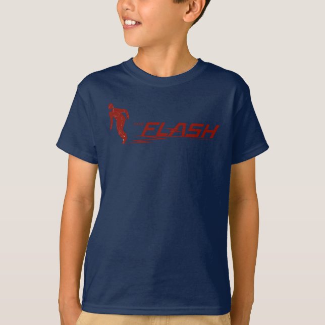 Camiseta El Flash | Logotipo del nombre del superhéroe (Anverso)