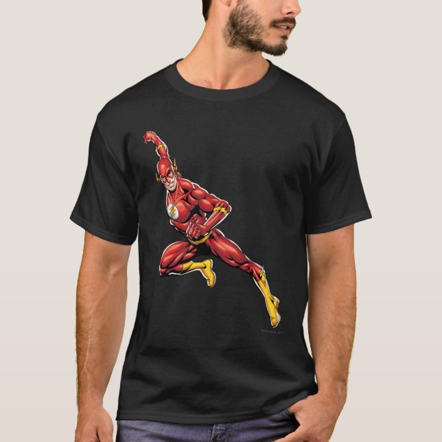 Camiseta El Flash Lunging (Anverso)