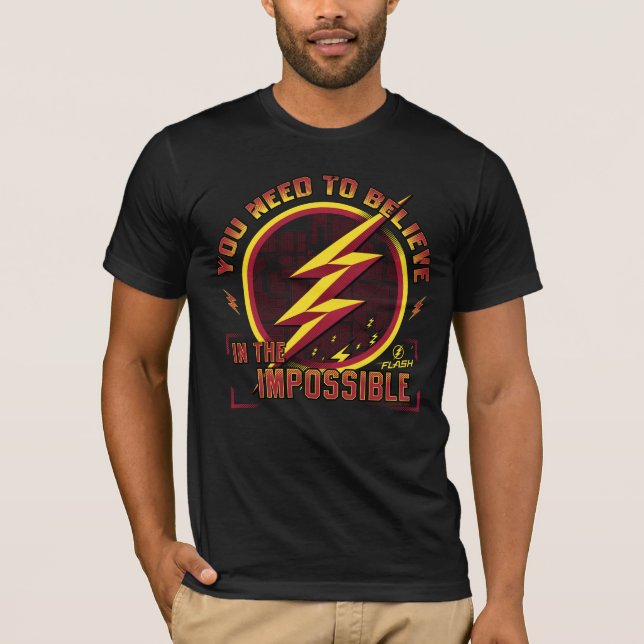 Camiseta El Flash | Necesita Creer En Lo Imposible (Anverso)