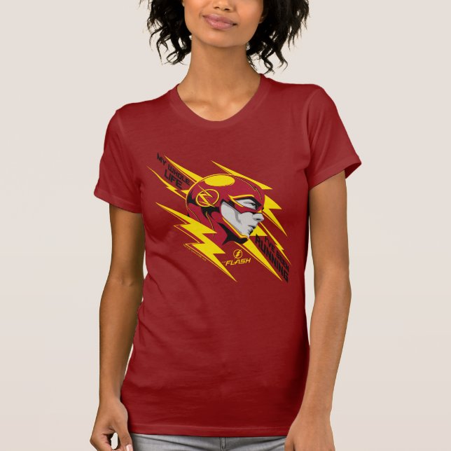 Camiseta El Flash | Toda mi vida he estado corriendo (Anverso)