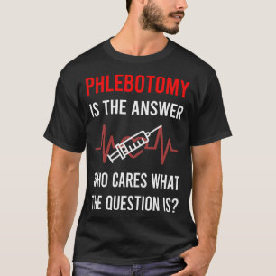 Camiseta El flebotomista de la respuesta