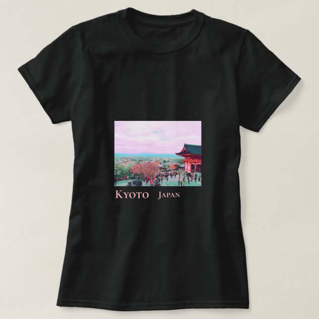Camiseta El florecimiento del cerezo en Kioto en Japón en l (Diseño del anverso)