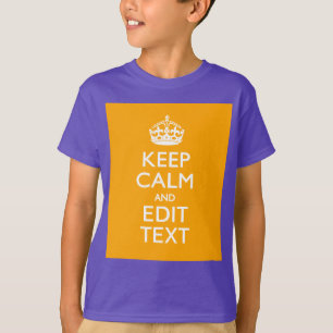 Camiseta El fondo amarillo del tráfico guarda calma y su
