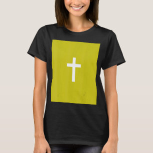 Camiseta El fondo verde crucifijo cristiano Jesús Ev