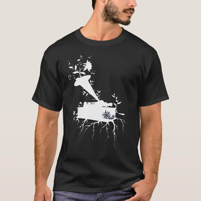 Camiseta El fonógrafo, Musical arraiga el ~ version1 (Anverso)