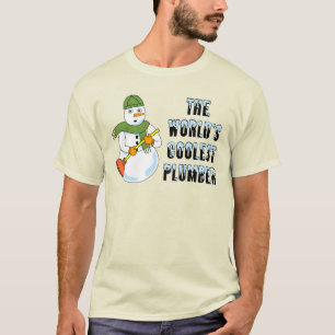 Camiseta El fontanero más frío del mundo es el hombre de ni