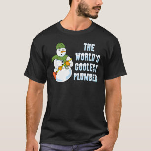 Camiseta El fontanero más frío del mundo es el hombre de ni