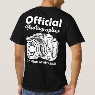 Camiseta El Fotógrafo Oficial Puede Tomarse En Cualquier Mo