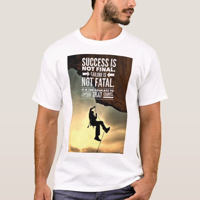 Camiseta El fracaso no es inspirador fatal sirve la (Anverso)