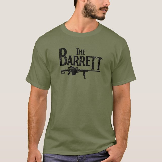 Camiseta El francotirador táctico militar de Barrett M82A1  (Anverso)