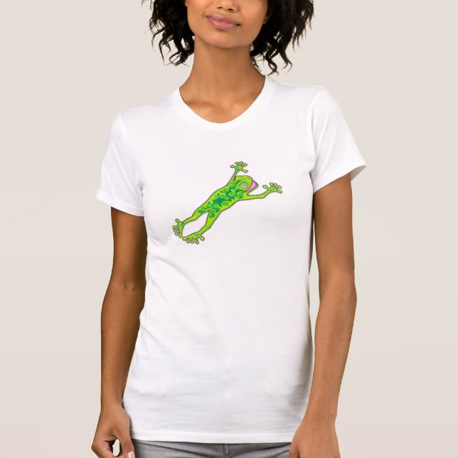 Camiseta El froggy w/text de Friggin encendido apoya (Anverso)
