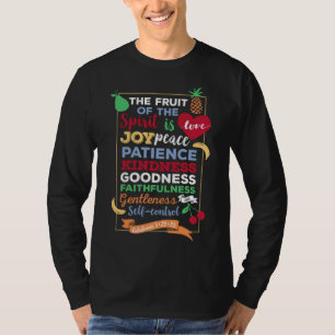 Camiseta El fruto del espíritu de los galatianos 5 22 23