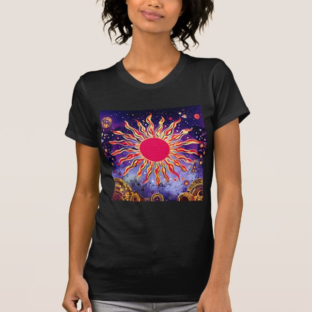Camiseta "El fuego bailarín del Cosmos" El Sol (Anverso)