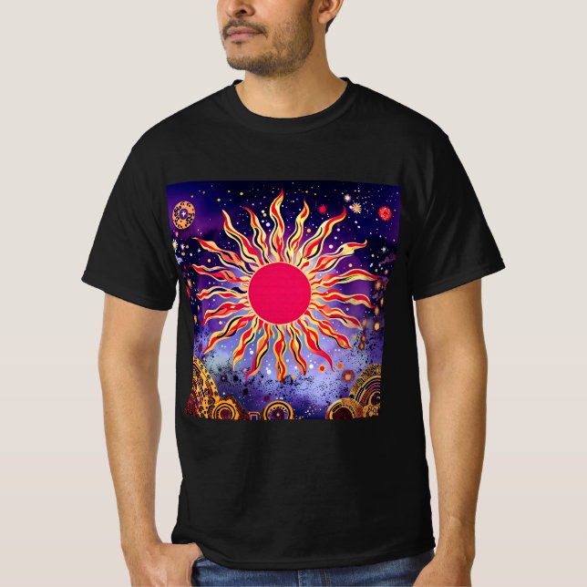 Camiseta "El fuego bailarín del Cosmos" El Sol (Anverso)