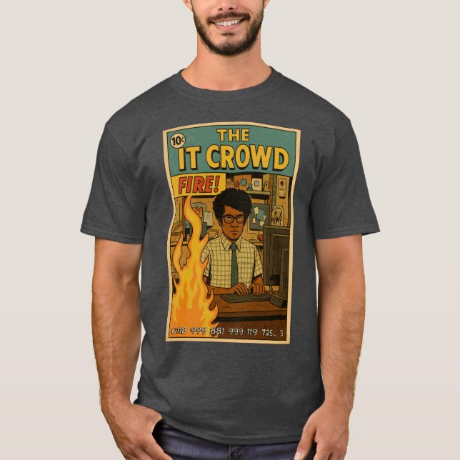 Camiseta El fuego de IT Crowd (Anverso)