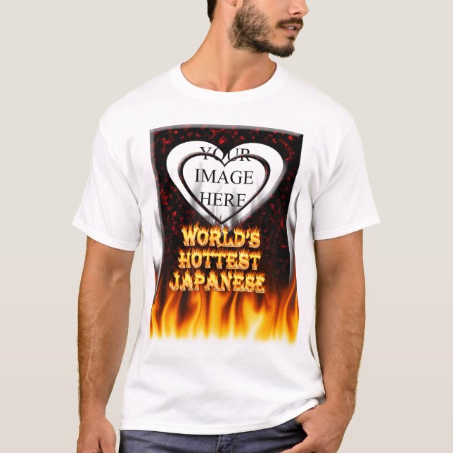Camiseta El fuego del mundo y el marbl japoneses más (Anverso)