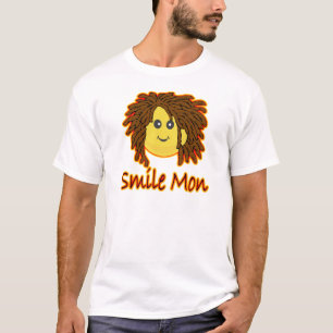 Camiseta El fuego Rasta de lunes de la sonrisa hace frente