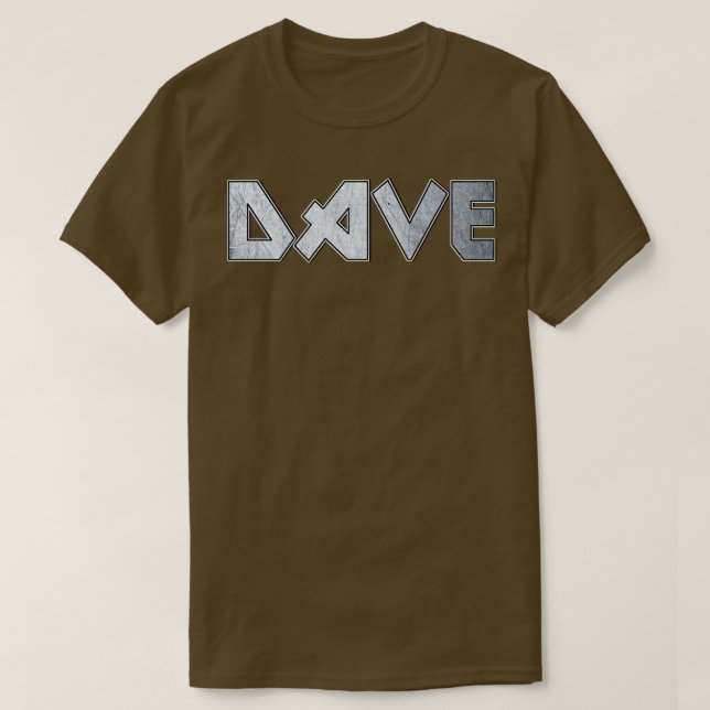 Camiseta El fuerte metalizado Dave (Diseño del anverso)