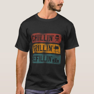 Camiseta El fumador paro Chillin' Grillin' Refillin'