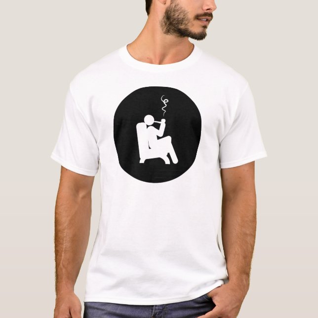 Camiseta El fumar del tubo (Anverso)