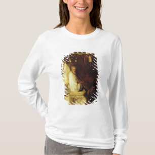 Camiseta El fumar mercantil turco en su tienda, 1844