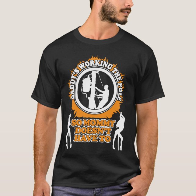 Camiseta El funcionamiento del papá el poste (Anverso)