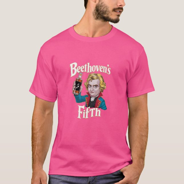 Camiseta El funny Festival de humor para beber de Beethoven (Anverso)