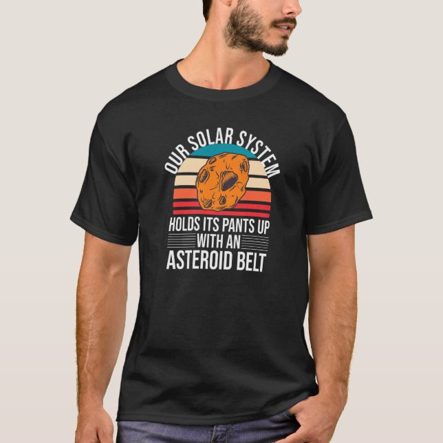 Camiseta El Funny Sistema Solar Mantiene Sus Pantalones Con (Anverso)