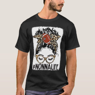 Camiseta El fútbol americano Nonna Life Messy Bun Game Day