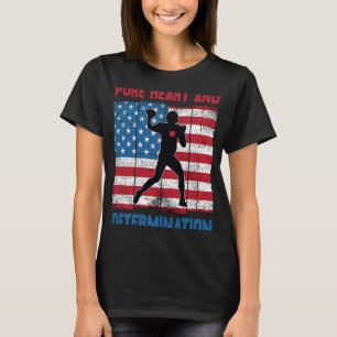 Camiseta El Fútbol Americano Puro Corazón Y Determinación