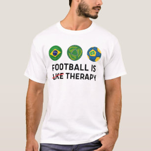 Camiseta El fútbol de Brasil es como la terapia
