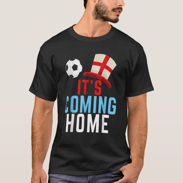 Camiseta El fútbol de hincha de Inglaterra (Anverso)