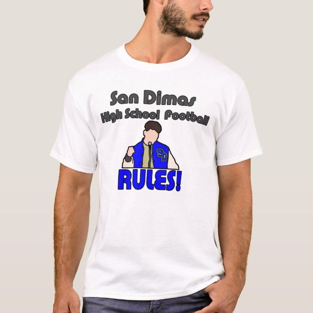 Camiseta El fútbol de la High School secundaria de San (Anverso)