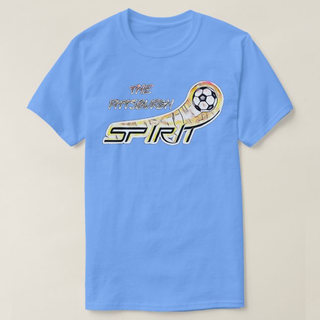 Camiseta El fútbol de Pittsburgh Spirit (Diseño del anverso)